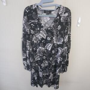 KAREN KANE floral long sleeve dress‎ size small